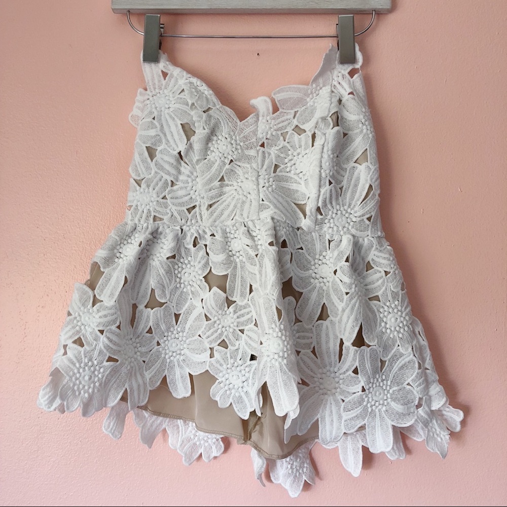 Stone Cold Fox Texas Tube Lace Peplum Top - Picture 2 of 4